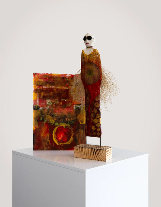 Apfel und Iris inkl. Collage